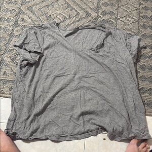 Ava & Viv Gray Oversized Short Sleeve T-Shirt